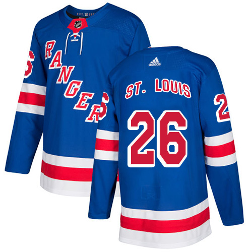 Adidas Rangers #26 Martin St. Louis Royal Blue Home Authentic Stitched NHL Jersey