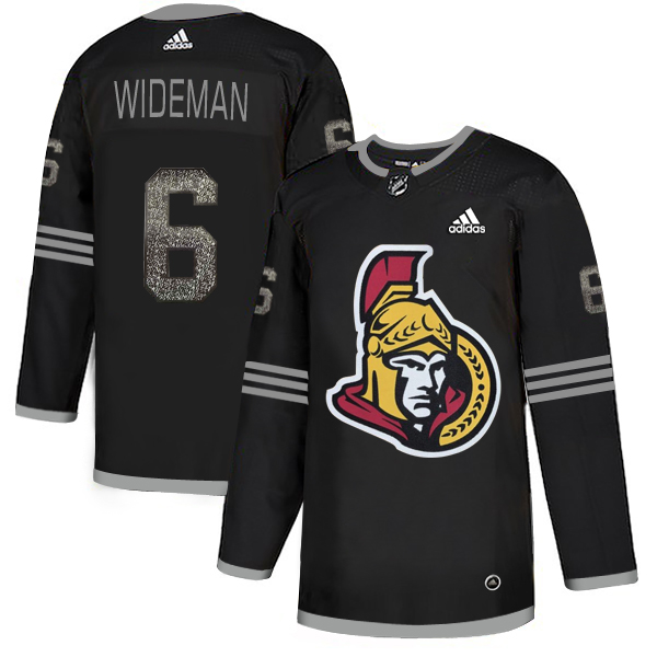 Adidas Senators #6 Chris Wideman Black Authentic Classic Stitched NHL Jersey