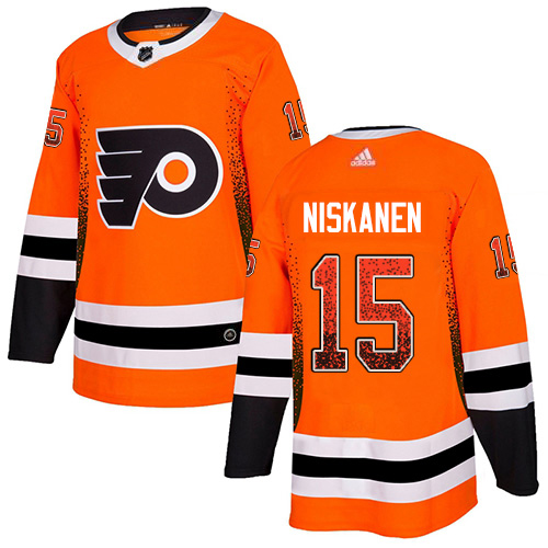 Adidas Flyers #15 Matt Niskanen Orange Home Authentic Drift Fashion Stitched NHL Jersey