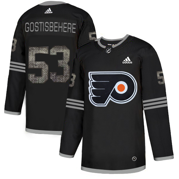 Adidas Flyers #53 Shayne Gostisbehere Black Authentic Classic Stitched NHL Jersey