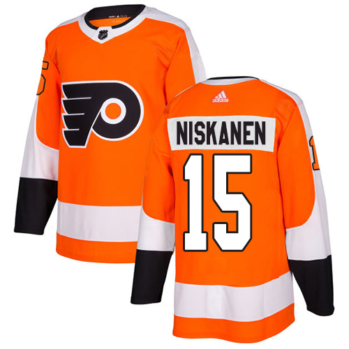Adidas Flyers #15 Matt Niskanen Orange Home Authentic Stitched NHL Jersey