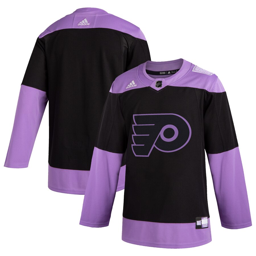 Philadelphia Flyers Adidas Hockey Fights Cancer Practice Jersey Black