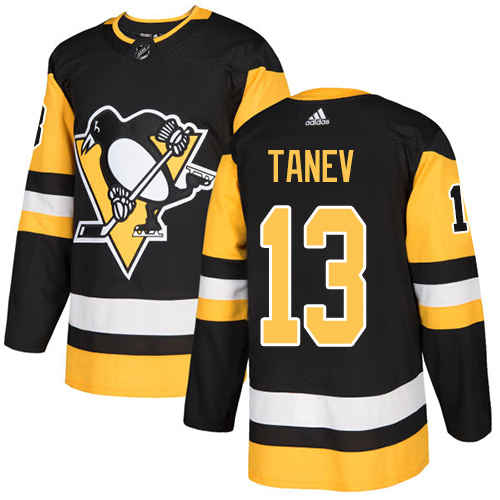 Adidas Penguins #13 Brandon Tanev Black Home Authentic Stitched NHL Jersey