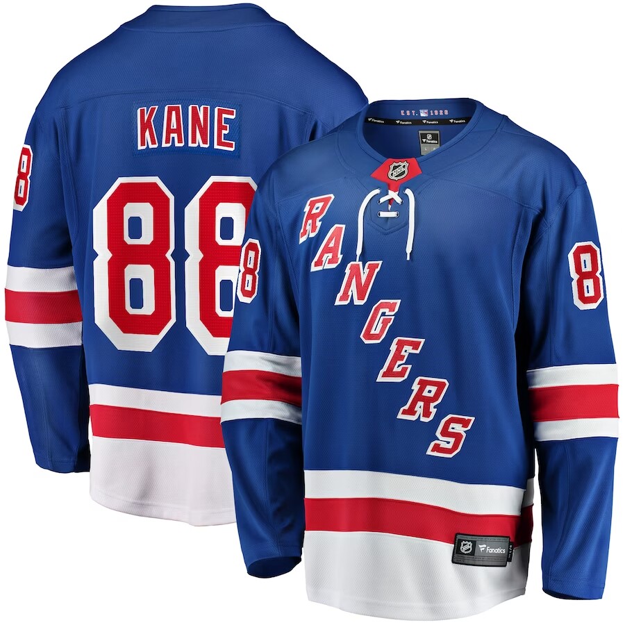 Adidas Rangers #88 Patrick Kane Royal Blue Home Authentic Stitched NHL Jersey