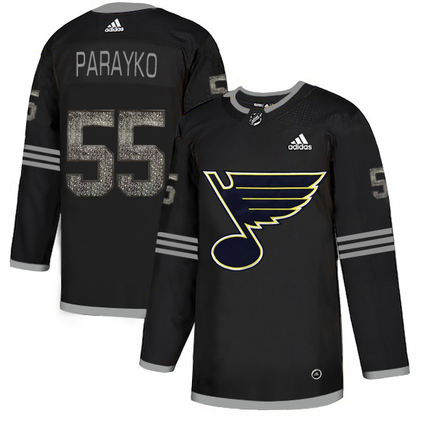 Adidas Blues #55 Colton Parayko Black Authentic Classic Stitched NHL Jersey