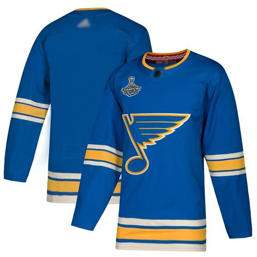 Adidas Blues Blank Blue Alternate Authentic Stanley Cup Champions Stitched NHL Jersey