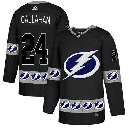 Adidas Lightning #24 Ryan Callahan Black Authentic Team Logo Fashion Stitched NHL Jersey