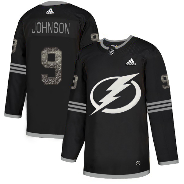 Adidas Lightning #9 Tyler Johnson Black Authentic Classic Stitched NHL Jersey
