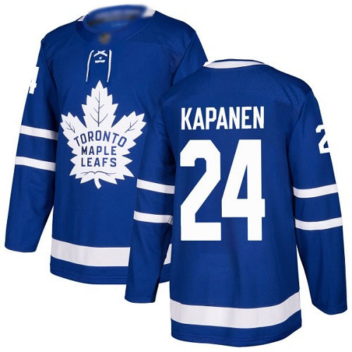 Adidas Maple Leafs #24 Kasperi Kapanen Blue Home Authentic Stitched NHL Jersey
