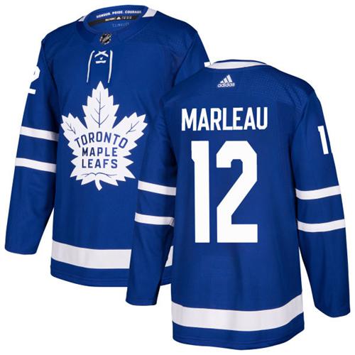 Adidas Maple Leafs #12 Patrick Marleau Blue Home Authentic Stitched NHL Jersey