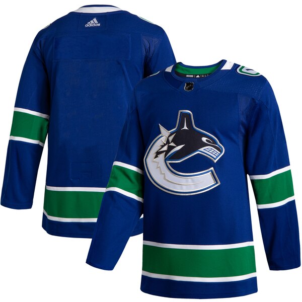 Men's Vancouver Canucks Blank Adidas Blue 2019-20 Home Authentic NHL Jersey