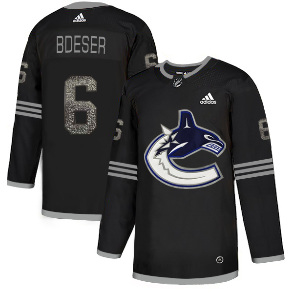Adidas Canucks #6 Brock Boeser Black Authentic Classic Stitched NHL Jersey