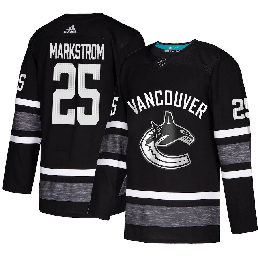 Adidas Canucks #25 Jacob Markstrom Black 2019 All-Star Game Parley Authentic Stitched NHL Jersey