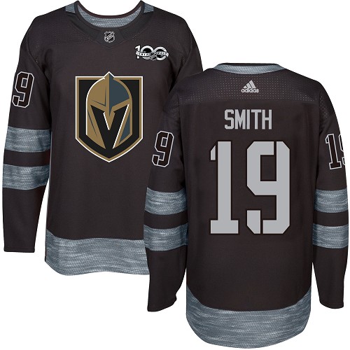 Adidas Golden Knights #19 Reilly Smith Black 1917-2017 100th Anniversary Stitched NHL Jersey