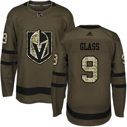 Adidas Golden Knights #9 Cody Glass Green Salute to Service Stitched NHL Jersey