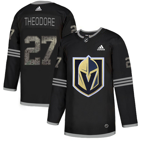 Adidas Golden Knights #27 Shea Theodore Black Authentic Classic Stitched NHL Jersey