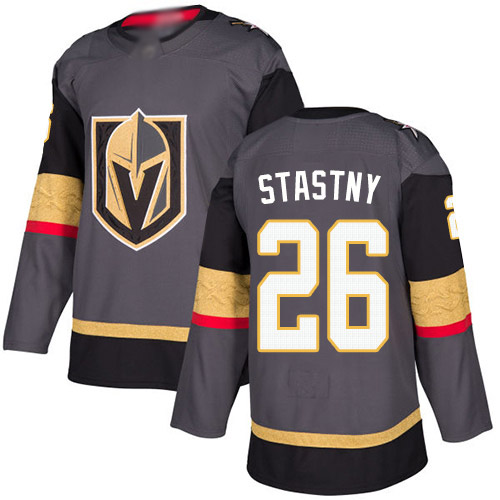 Adidas Golden Knights #26 Paul Stastny Grey Home Authentic Stitched NHL Jersey