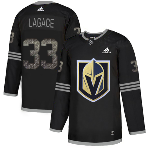 Adidas Golden Knights #33 Maxime Lagace Black Authentic Classic Stitched NHL Jersey
