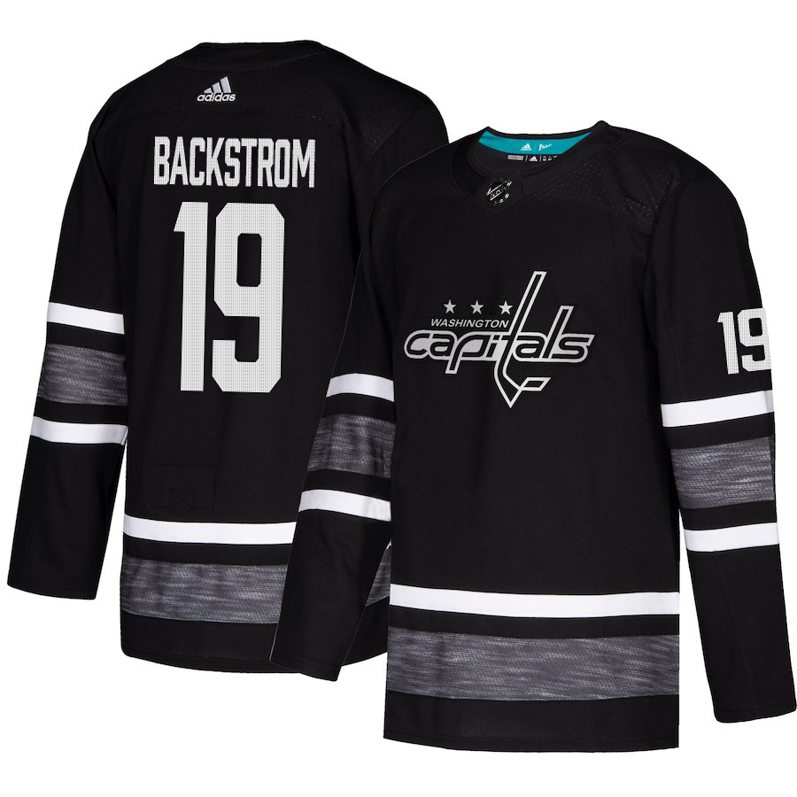 Adidas Capitals #19 Nicklas Backstrom Black 2019 All-Star Game Parley Authentic Stitched NHL Jersey