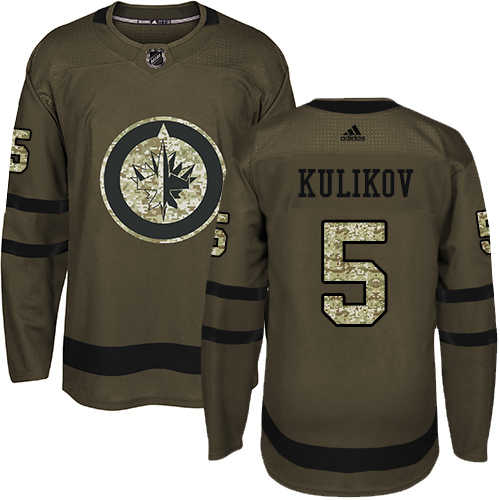 Adidas Jets #5 Dmitry Kulikov Green Salute to Service Stitched NHL Jersey Adidas Jets #5 Dmitry Kulikov Green Salute to Service Stitched NHL Jersey