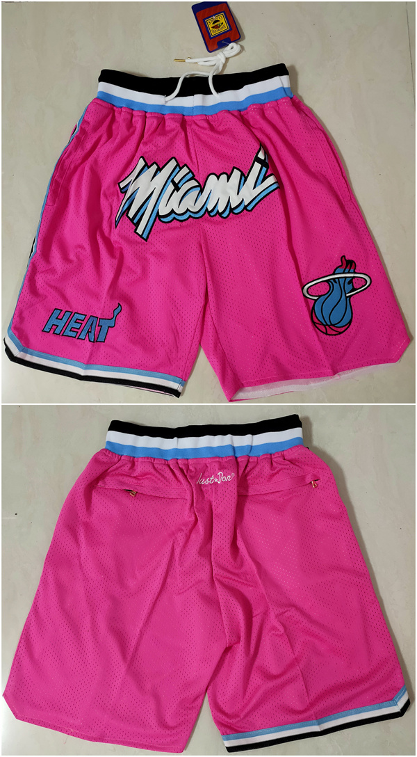 Men's Miami Heat Blue/Pink Shorts (Run Small)