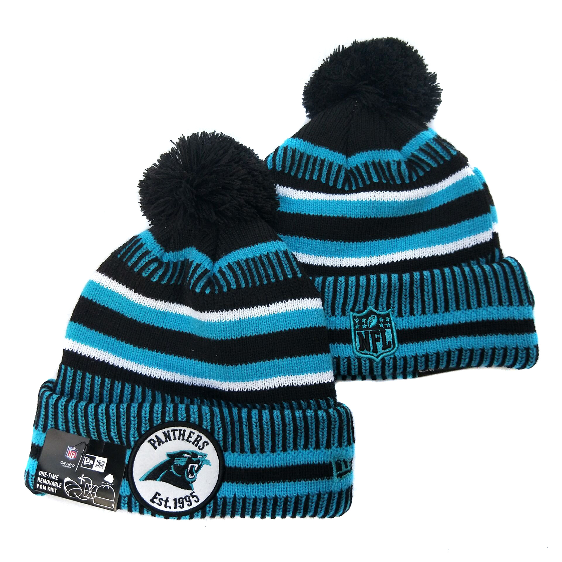 Carolina Panthers Knit Hats 037