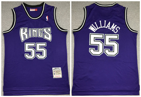 New Yok Knicks #55 Jason Williams 1998-99 Purple NBA Throwback Stitched Jersey