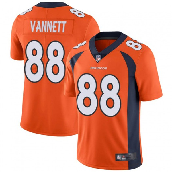 Men's Denver Broncos #88 Nick Vannett Orange Vapor Untouchable Limited Stitched NFL Jersey