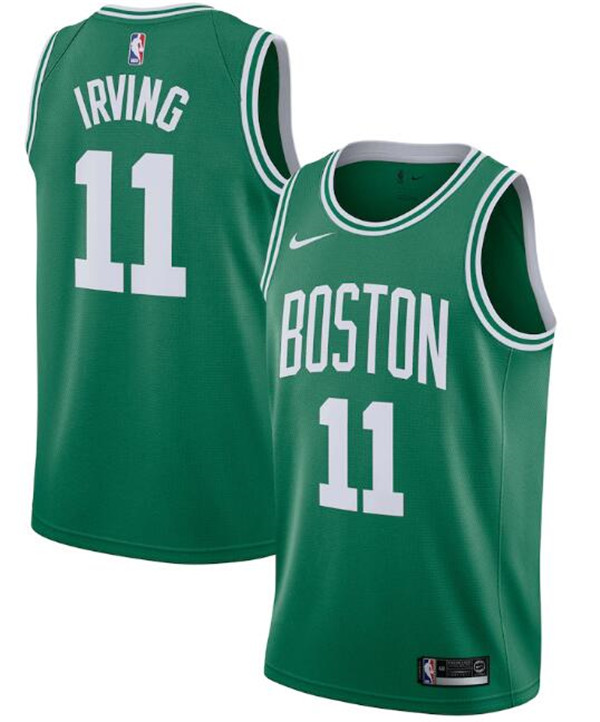 Men's Boston Celtics #11 Kyrie Irving Green NBA Icon Edition Swingman Stitched Jersey