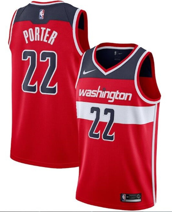 Men's Washington Wizards #22 Otto Porter Red NBA Icon Edition Stitched Jersey