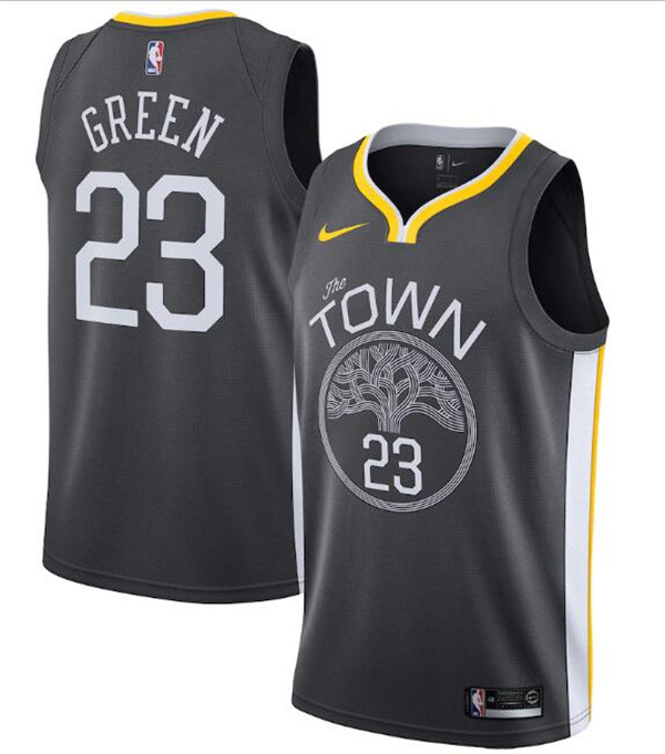 Men's Golden State Warriors #23 Draymond Green Black NBA Statement Edition Swingman Stitched Jersey