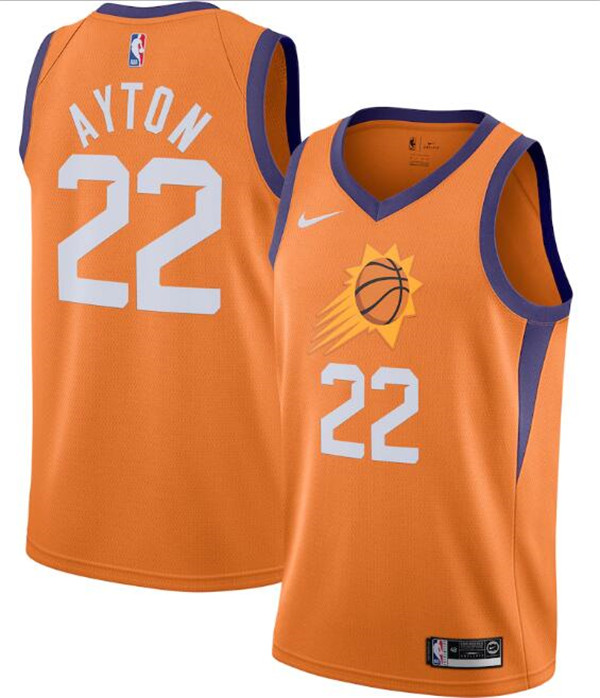 Men's Phoenix Suns Orange #22 Deandre Ayton Statement Edition Stitched Jersey