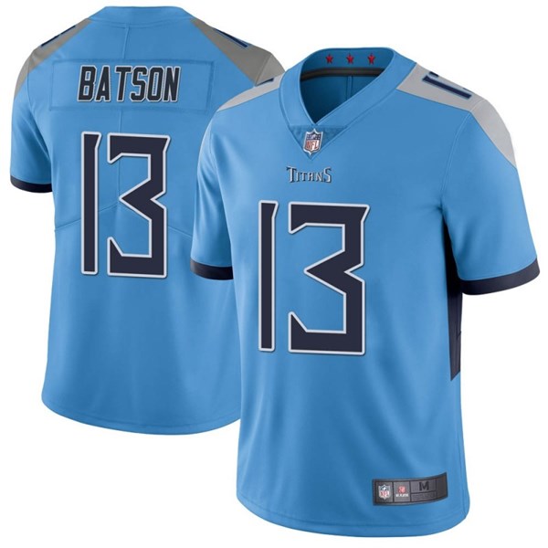 Men's Tennessee Titans #13 Cameron Batson Blue NFL Vapor Untouchable Limited Stitched Jersey