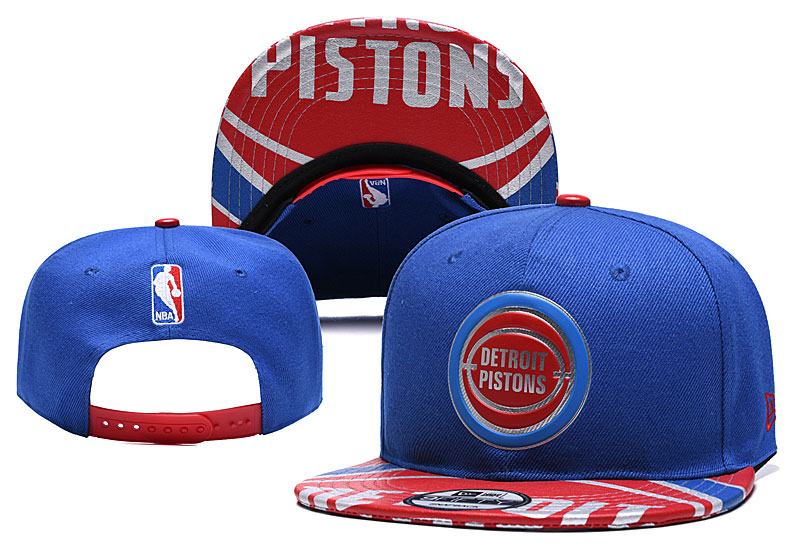 Detroit Pistons Stitched Snapback Hats 007
