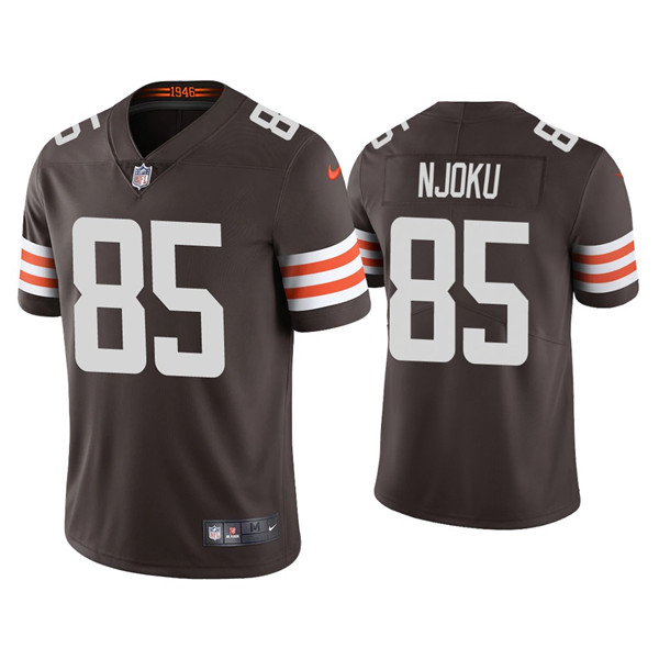 Men's Cleveland Browns #85 David Njoku 2021 Brown Vapor Untouchable Limited Stitched NFL Jersey