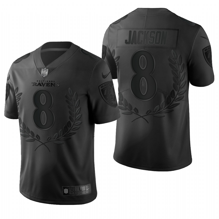Men's Baltimore Ravens #8 Lamar Jackson Black NFL Special Edition Limited Stitched Jersey