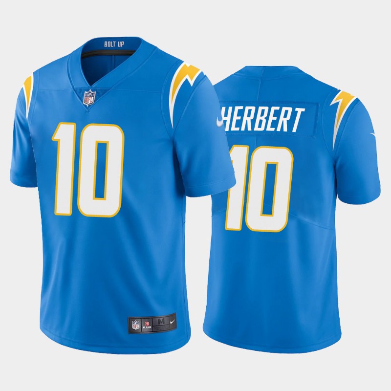 Men's Los Angeles Chargers #10 Justin Herbert 2020 Blue Vapor Untouchable Limited Stitched NFL Jersey
