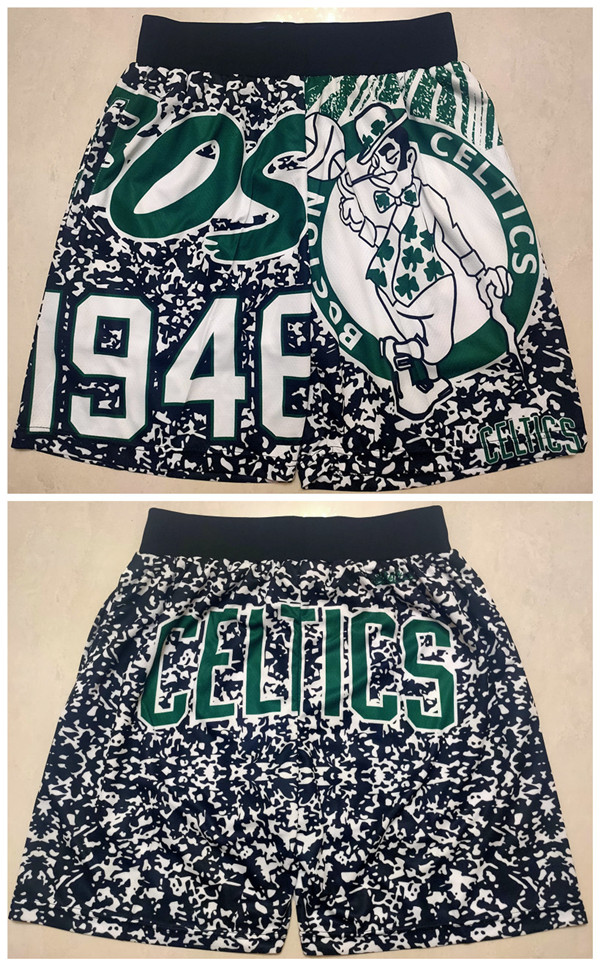 Men's Boston Celtics Black Mitchel&lNess Shorts (Run Small)