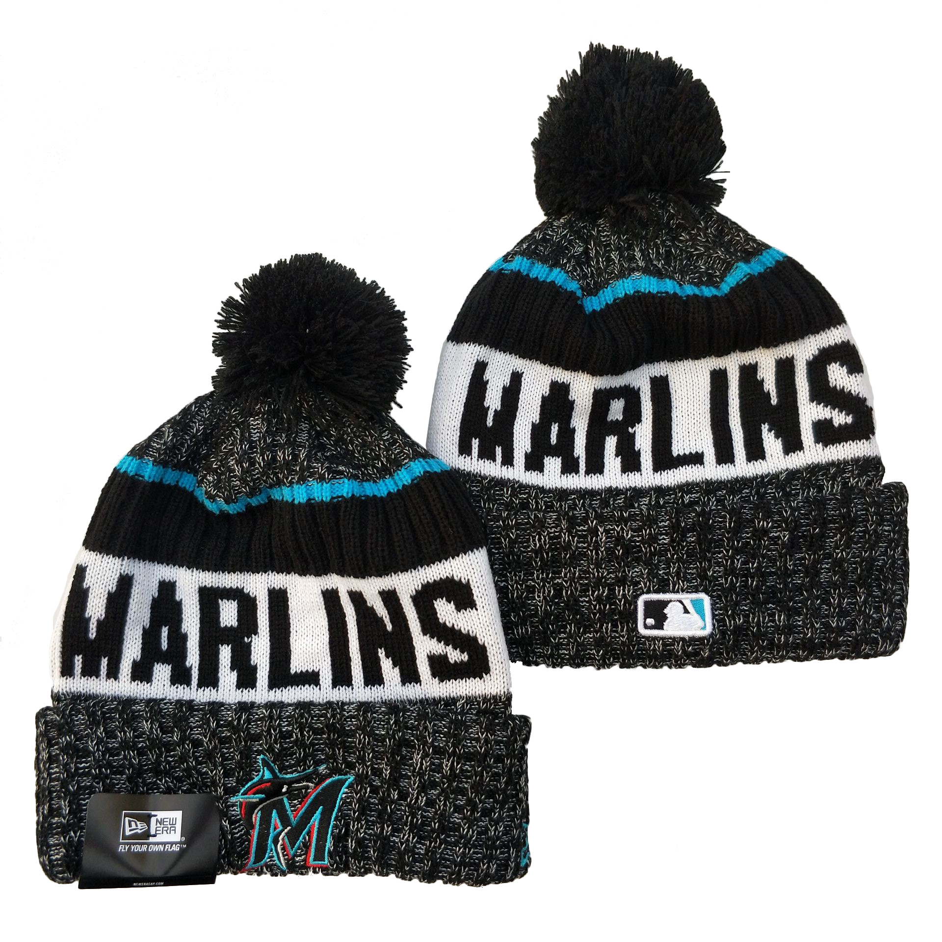 Miami Marlins Knit Hats 0105