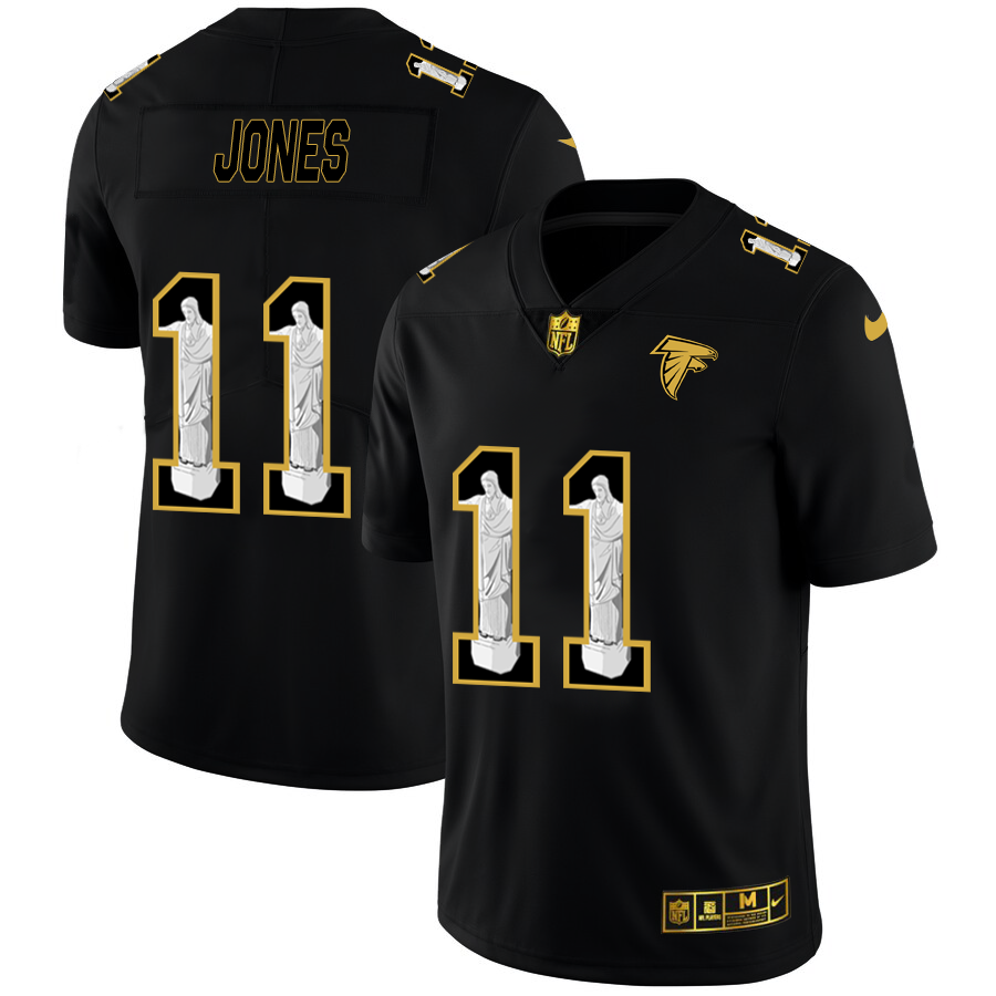 Atlanta Falcons #11 Julio Jones Men's Nike Carbon Black Vapor Cristo Redentor Limited NFL Jersey