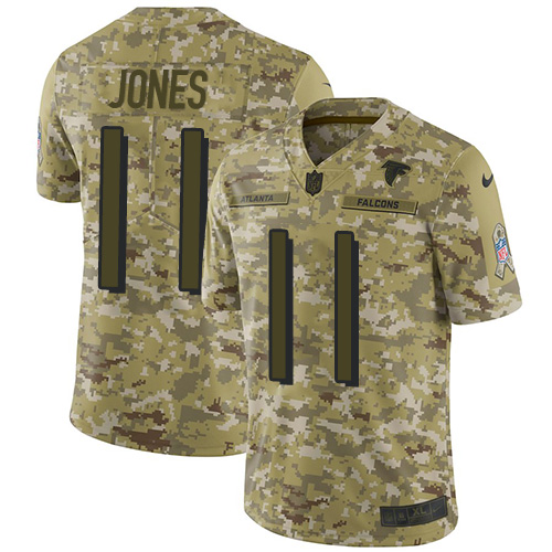 Nike Falcons #11 Julio Jones Camo Men's Stitched NFL Limited 2018 Salute To Service Jersey Nike Falcons #11 Julio Jones Camo Men's Stitched NFL Limited 2018 Salute To Service Jersey