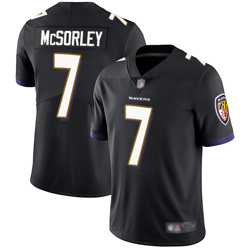 Nike Ravens #7 Trace McSorley Black Alternate Men's Stitched NFL Vapor Untouchable Limited Jersey