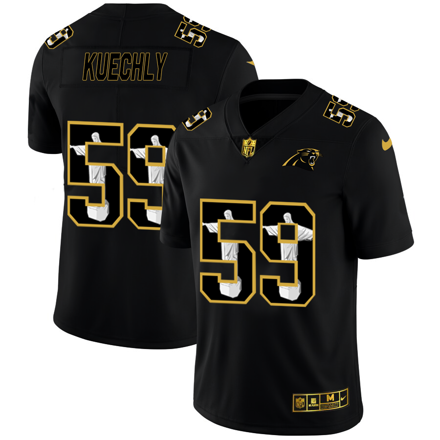 Carolina Panthers #59 Luke Kuechly Men's Nike Carbon Black Vapor Cristo Redentor Limited NFL Jersey