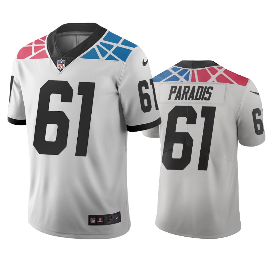 Carolina Panthers #61 Matt Paradis White Vapor Limited City Edition NFL Jersey