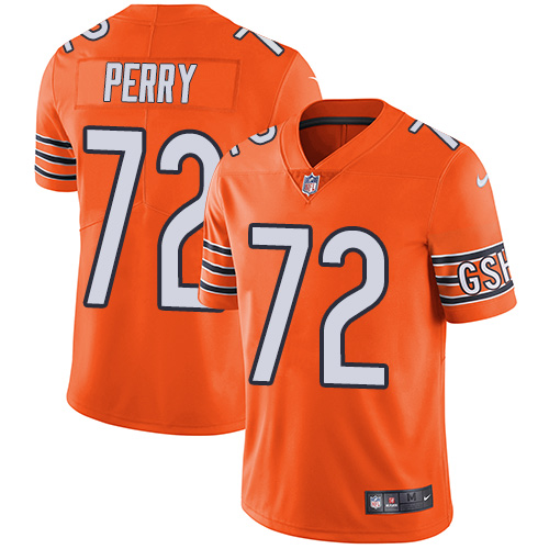 Nike Bears #72 William Perry Orange Men's Stitched NFL Limited Rush Jersey Nike Bears #72 William Perry Orange Men's Stitched NFL Limited Rush Jersey