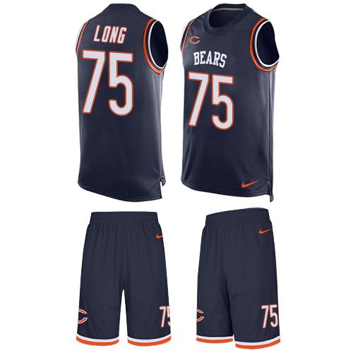 Nike Bears #75 Kyle Long Navy Blue Team Color Men's Stitched NFL Limited Tank Top Suit Jersey Nike Bears #75 Kyle Long Navy Blue Team Color Men's Stitched NFL Limited Tank Top Suit Jersey