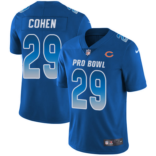 Nike Bears #29 Tarik Cohen Royal Men's Stitched NFL Limited NFC 2019 Pro Bowl Jersey Nike Bears #29 Tarik Cohen Royal Men's Stitched NFL Limited NFC 2019 Pro Bowl Jersey