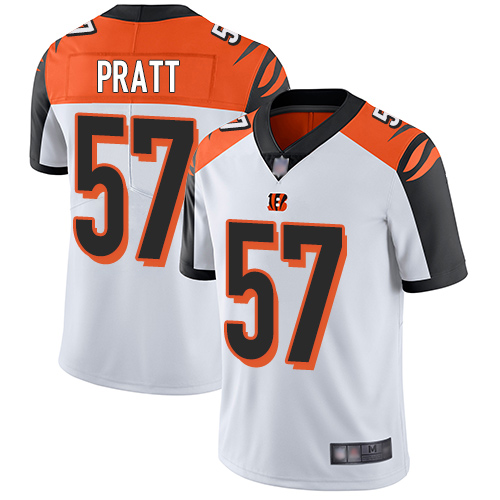 Nike Bengals #57 Germaine Pratt White Men's Stitched NFL Vapor Untouchable Limited Jersey