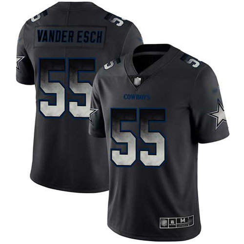 Nike Cowboys #55 Leighton Vander Esch Black Men's Stitched NFL Vapor Untouchable Limited Smoke Fashion Jersey