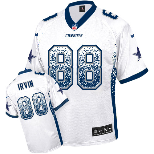 Nike Cowboys #88 Michael Irvin White Men's Stitched NFL Elite Drift Fashion Jersey Nike Cowboys #88 Michael Irvin White Men's Stitched NFL Elite Drift Fashion Jersey